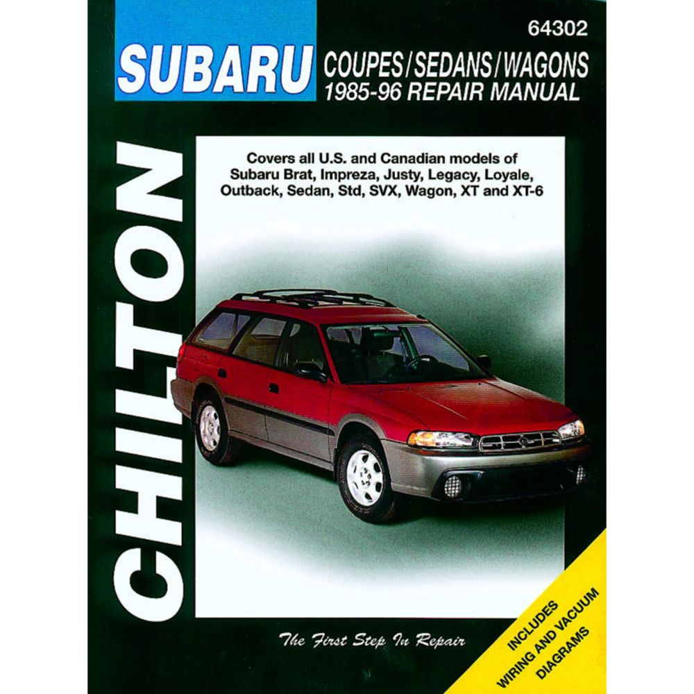 Korjausopas Subaru 85->96 englanninkielinen