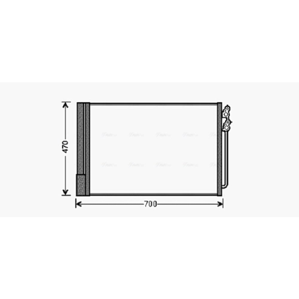 Ilmastointilaitteen lauhdutin 30-00499
