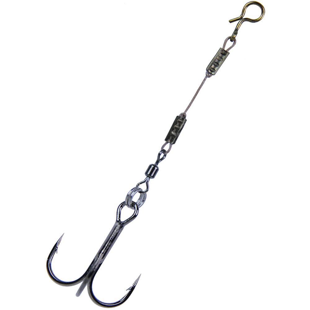 K.P Baits lisäkoukku leikarilla 12 kg 8 cm #4 2 kpl