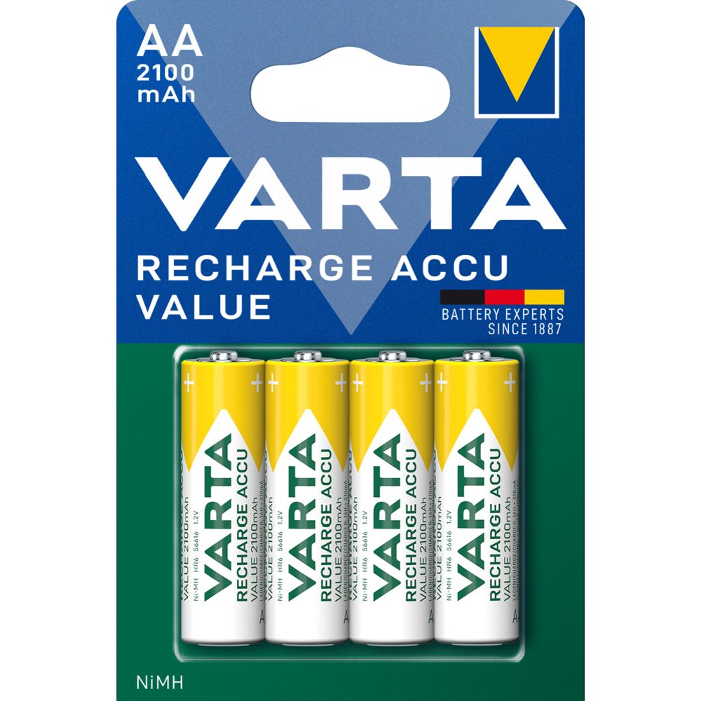 VARTA Value AA 2100 mAh ladattava akkuparisto 4 kpl