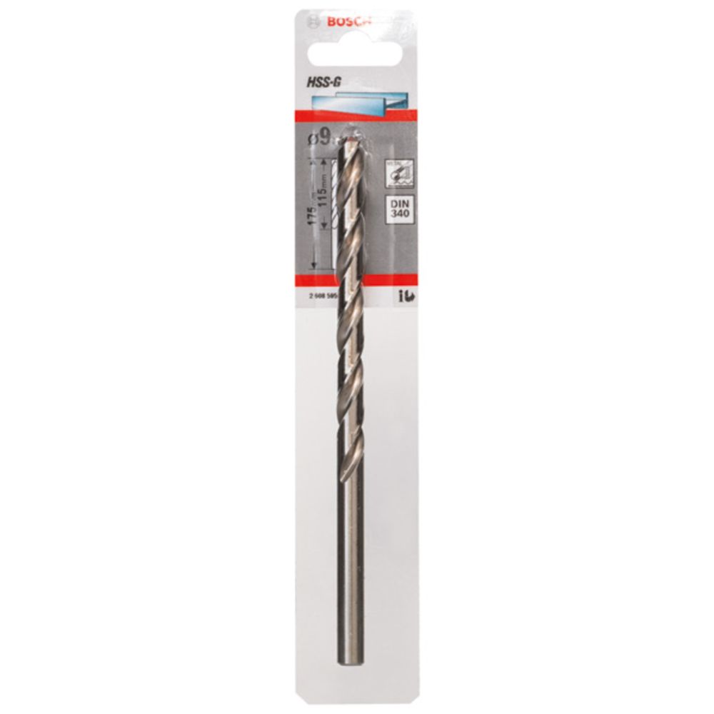 Bosch metallborr HSS G DIN 340 9,0 mm