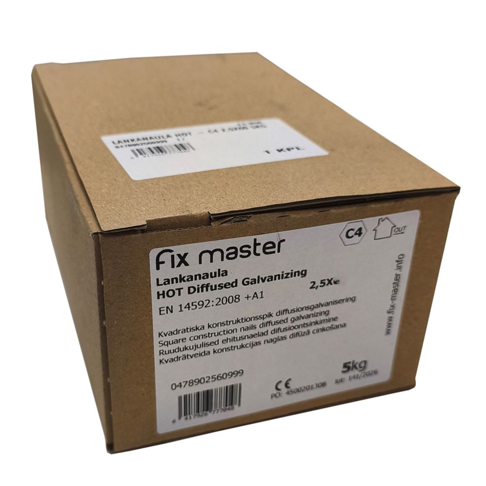 Fixmaster lankanaula kuumasinkitty C4 2,3 x 50 mm 5 kg