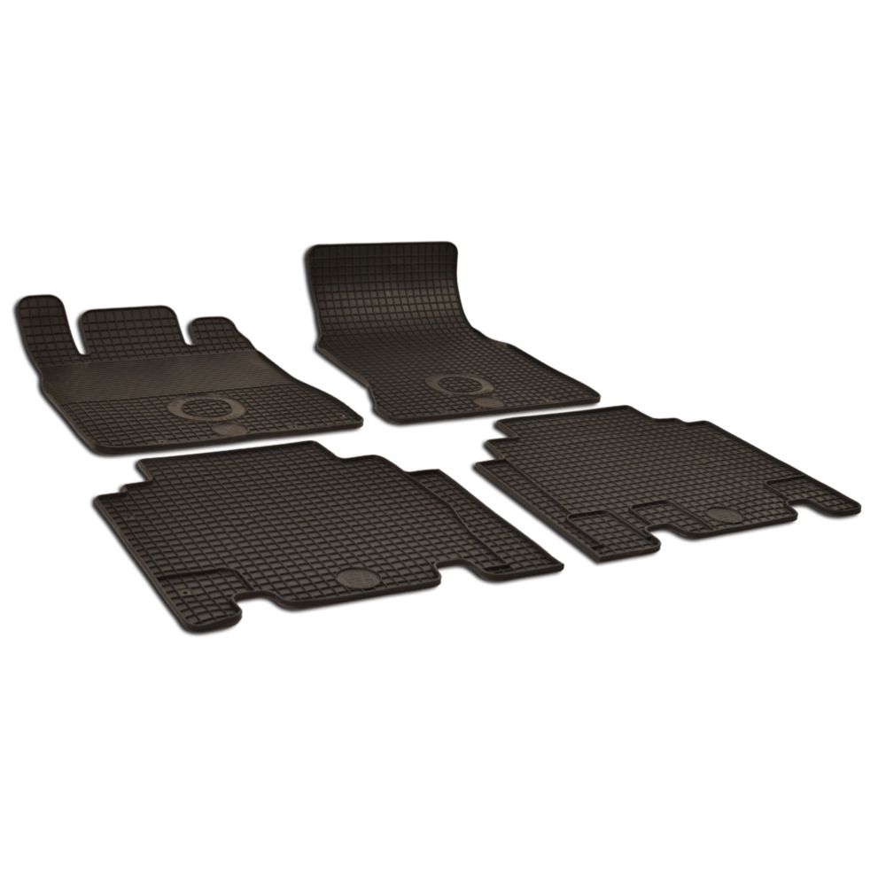 Kummimattide komplekt, Mercedes-Benz Vaneo (414), 2002-2005, must