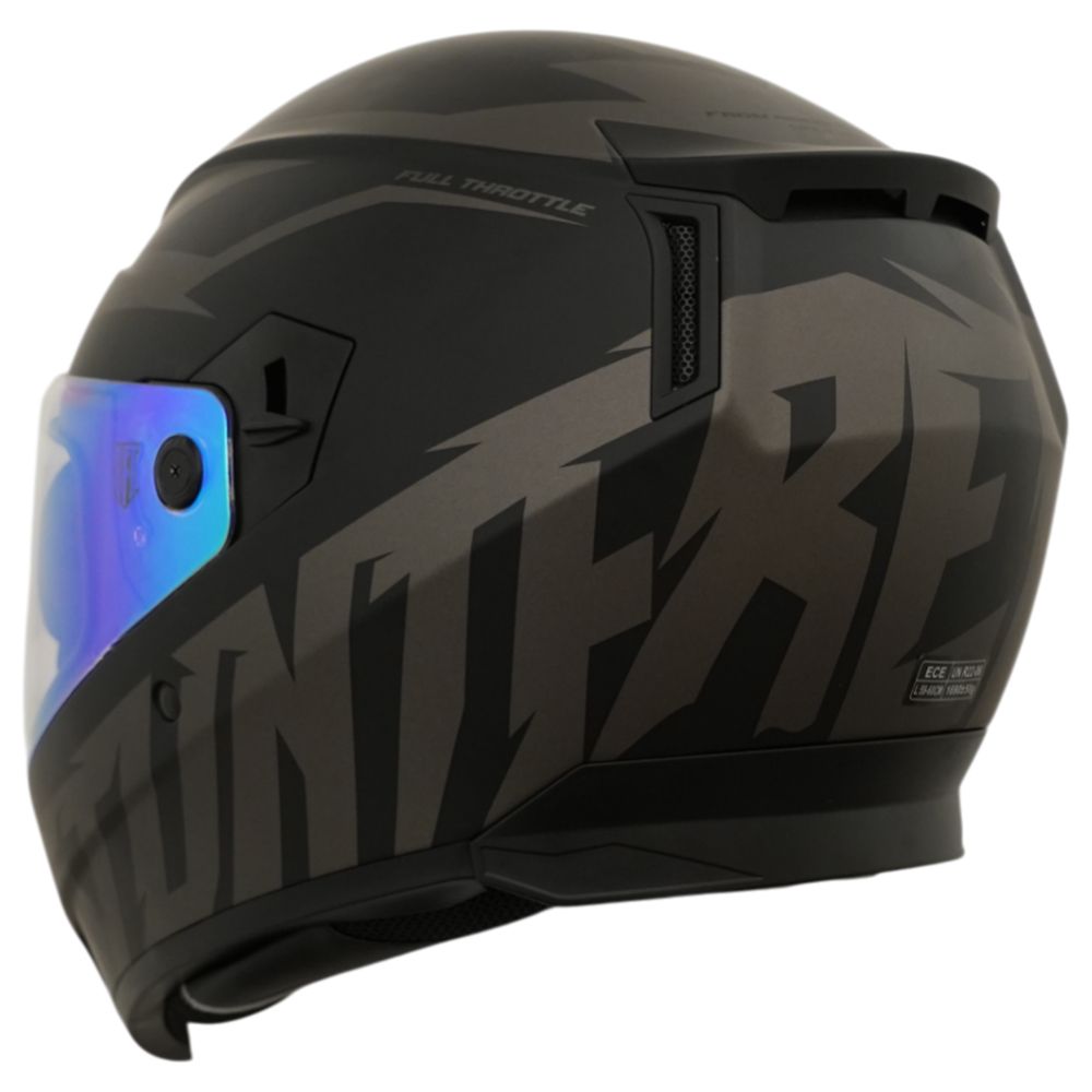 Stunt Freaks Team Flatout Blackedition moottoripyöräkypärä S