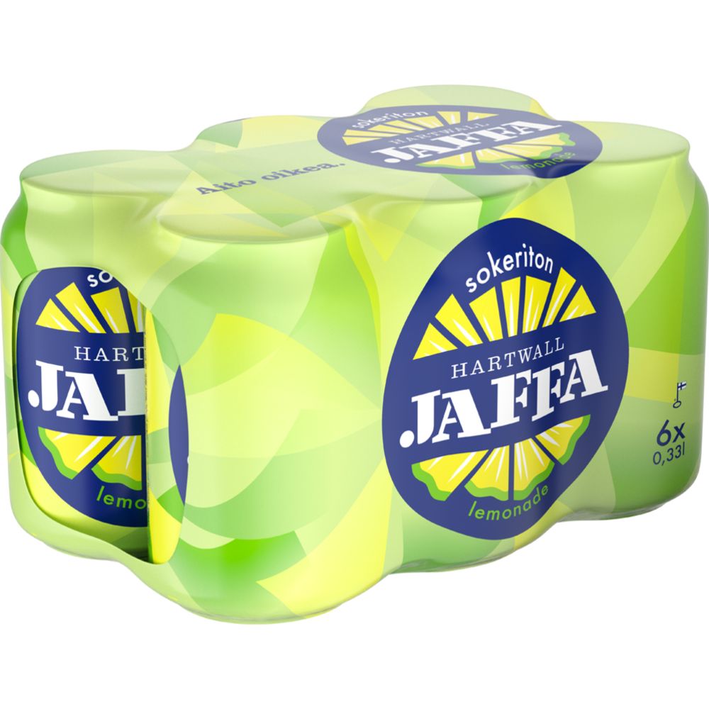 Hartwall Jaffa Lemonade Sokeriton 0,33 l tlk 6-pack