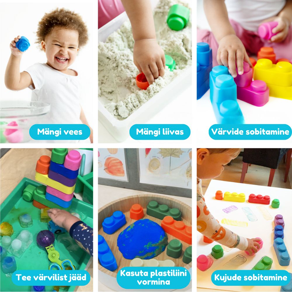 Gerardo's Toys pehmed klotsid, 10 tk