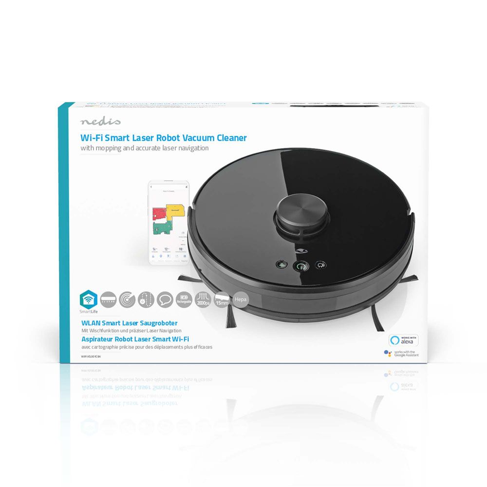 Nedis® SmartLife robottipölynimuri lasernavigoinnilla