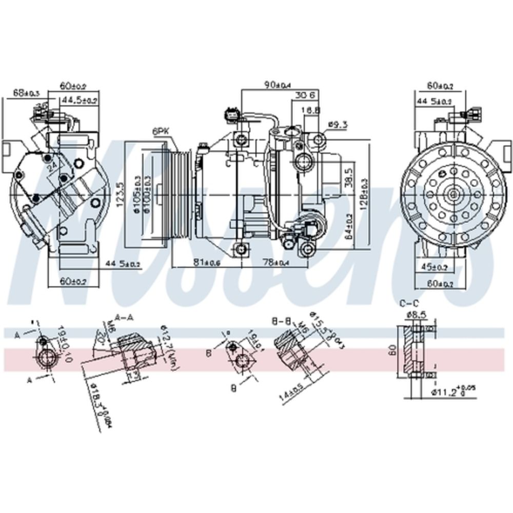 Ilmastointilaitteen kompressori 30-04416