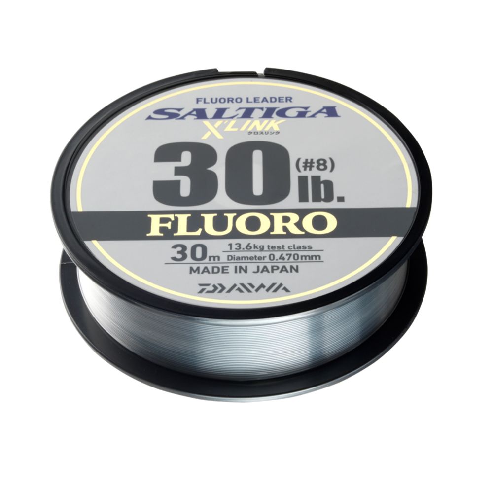Daiwa Saltiga X'Link fluorocarbon perukesiima 0,33 mm 30 m 7,3 kg kirkas