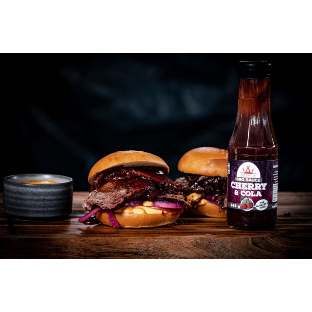Poppamies BBQ Sauce Cherry & Cola grillkaste, 345 g
