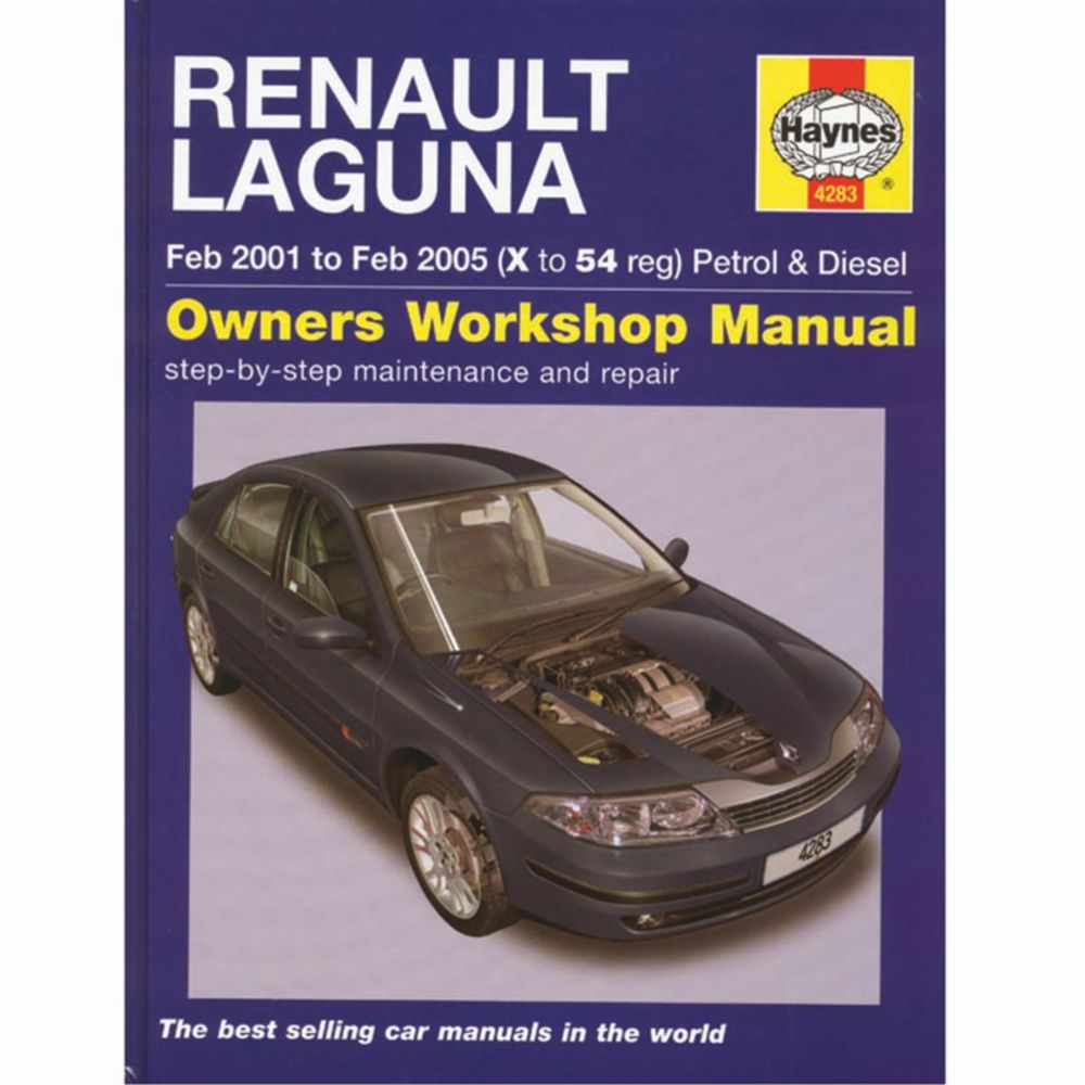 Korjausopas Renault Laguna 00->05 englanninkielinen
