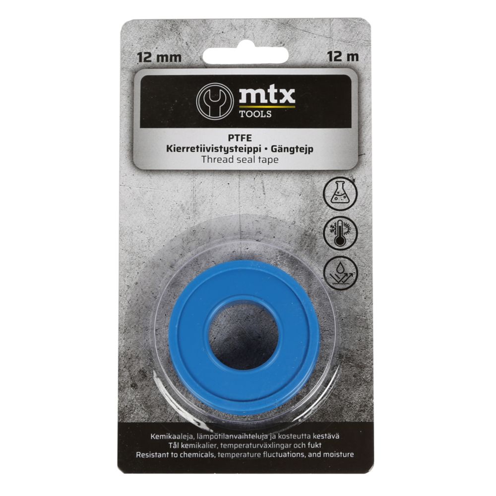 MTX PTFE kierretiivistysteippi 12 mm x 12 m