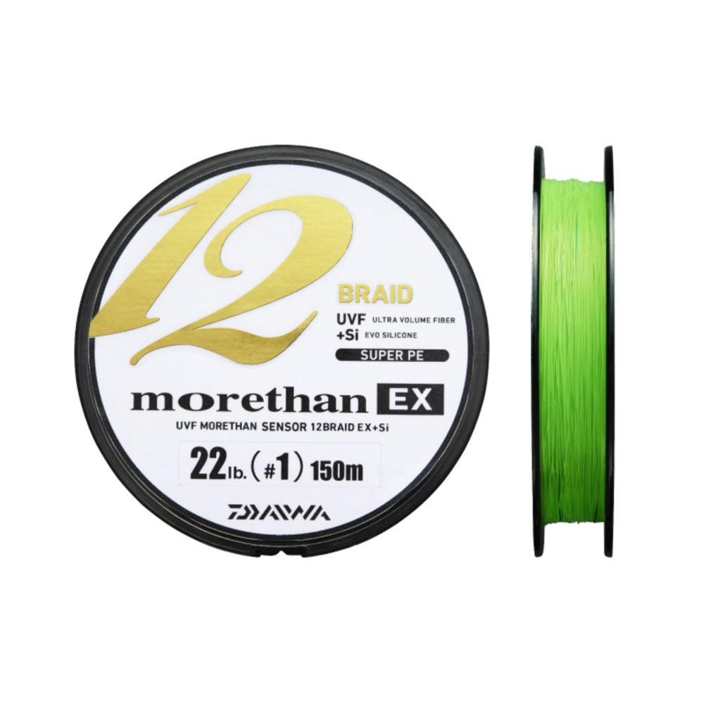 Daiwa Morethan EX 12 Braid kuitusiima 0,08 mm 135 m 5,8 kg Lime Green