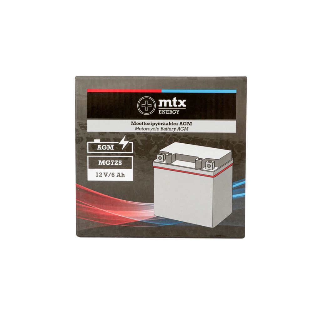 MTX Energy mootorratta AGM-aku 12 V 6 Ah "MG7ZS" (P113 x L69 x K105 mm)