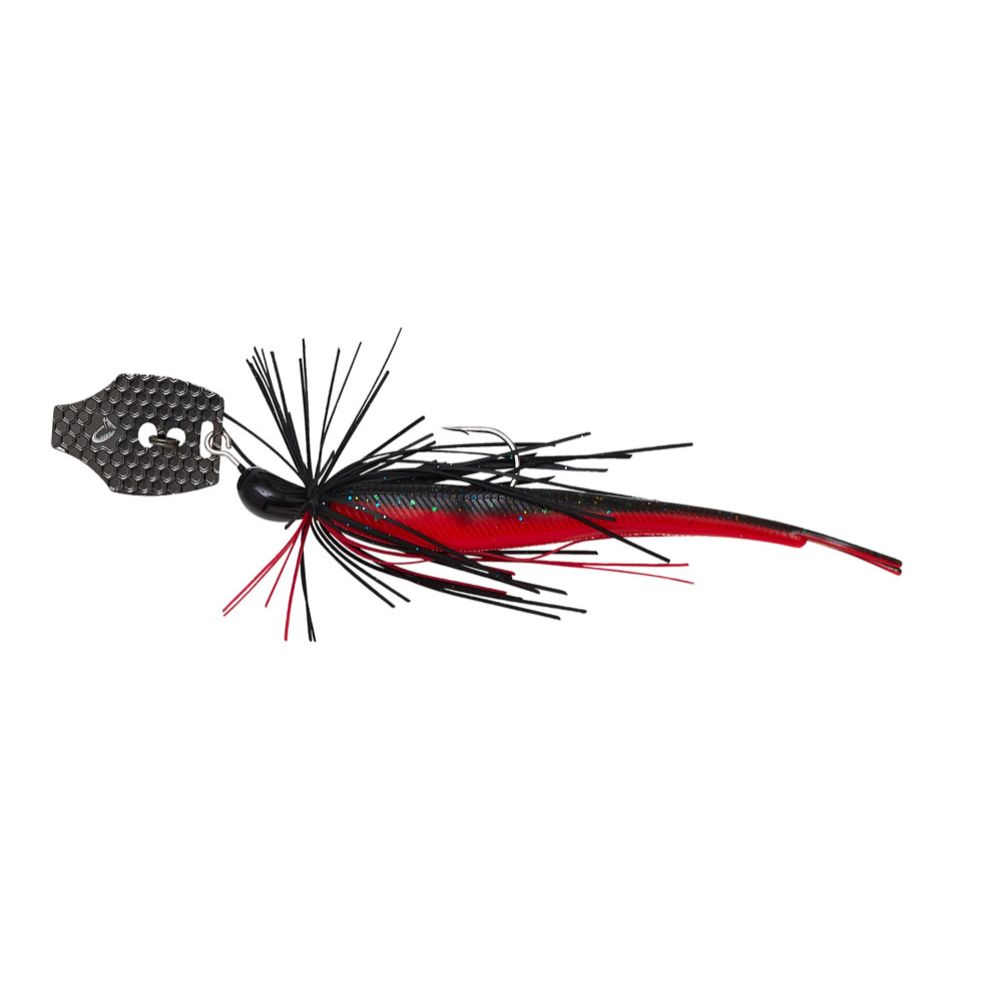 Savage Gear Crazy Swim Jig jigi, 12,5 cm, 14,5 g, must/punane