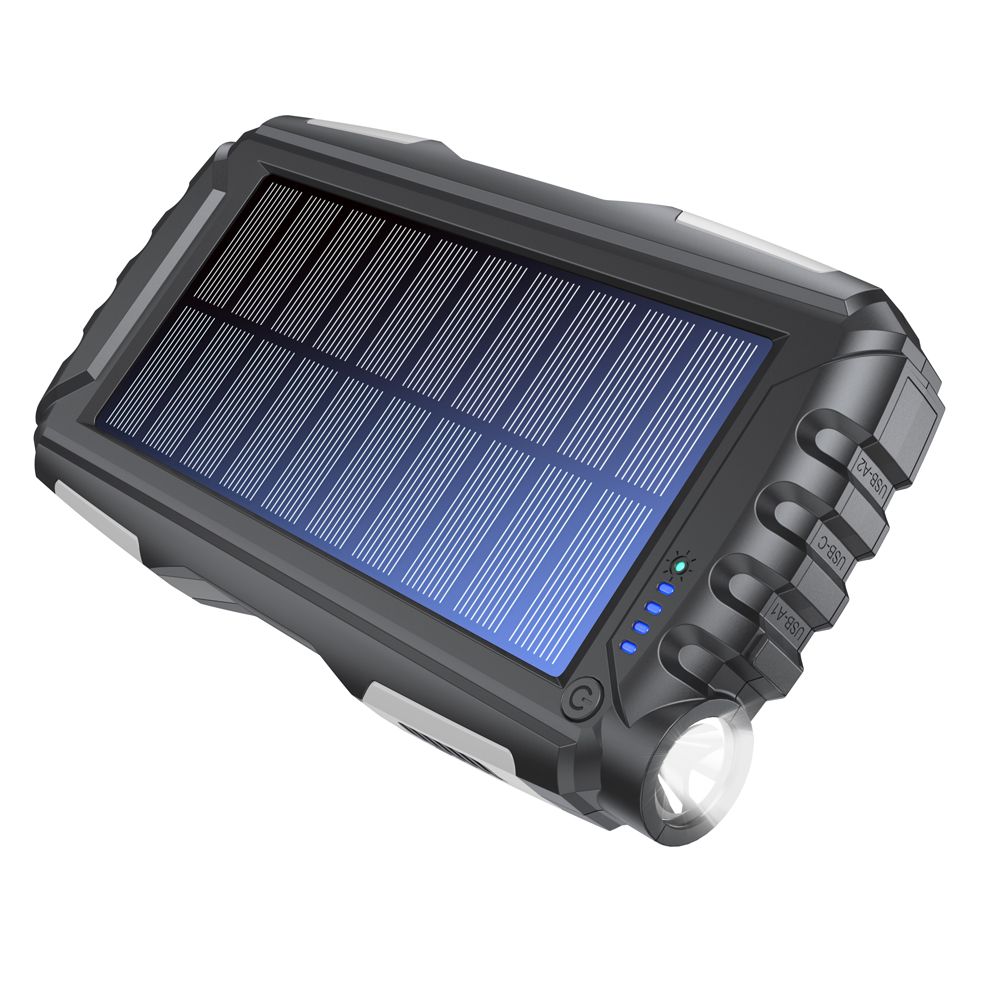 Denver PSO-20010 powerbank med solcell 20 000 mAh