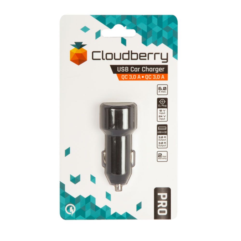 Cloudberry 6 A autolaturi 2 x QC 3.0 3 A
