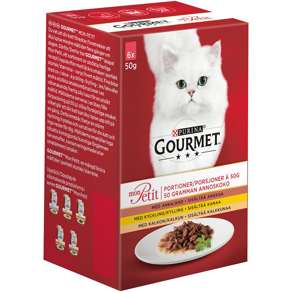 Gourmet Mon Petit Siipikarjalajitelma 6 x 50 g