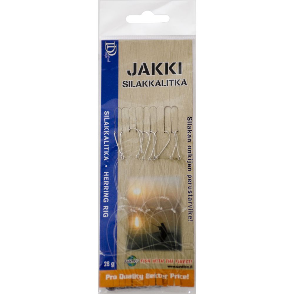 Jakki silakkalitka 10 koukkua no:4 hopea