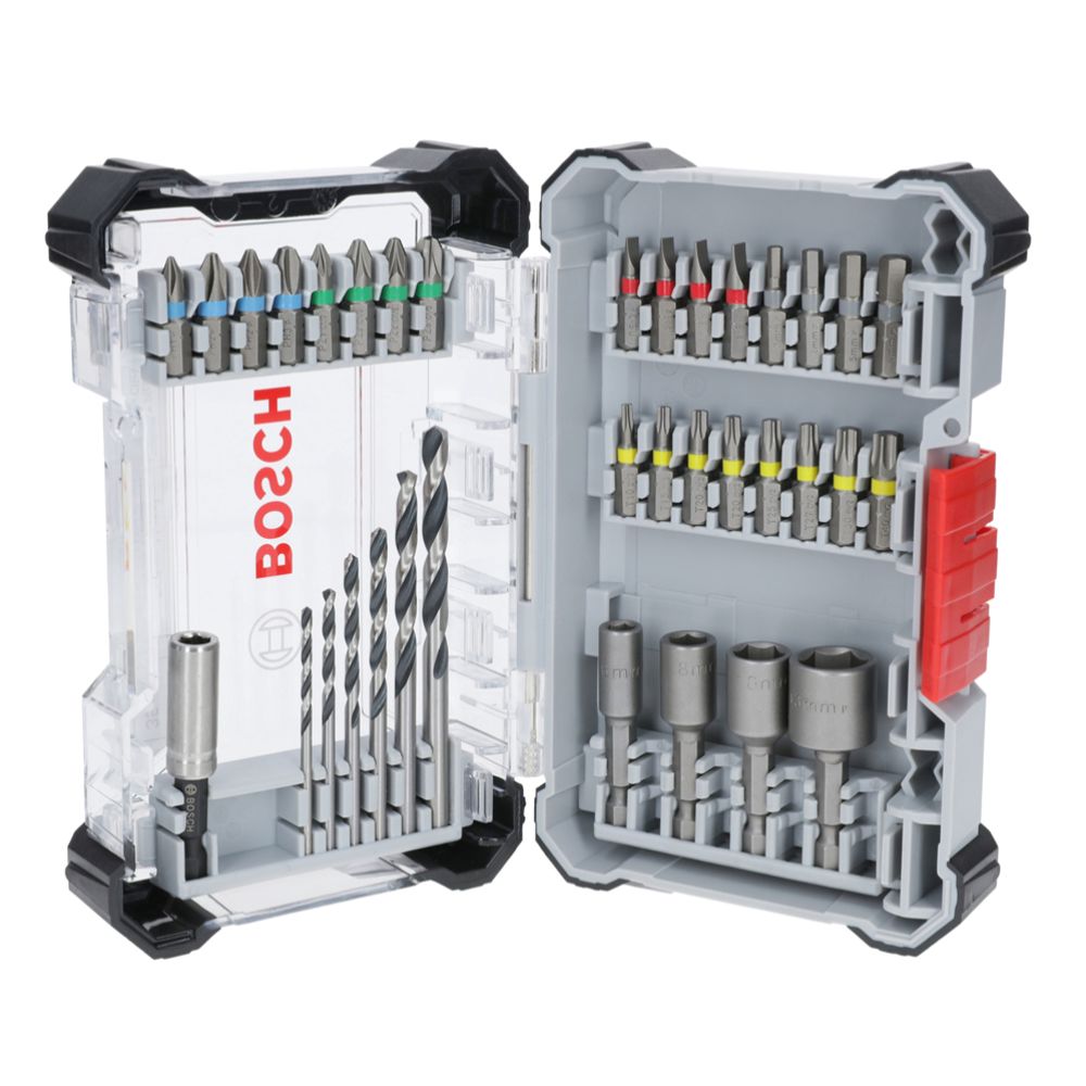Bosch Extra Hard Metal HSS 35-osainen ruuvauskärki- ja poranteräsarja