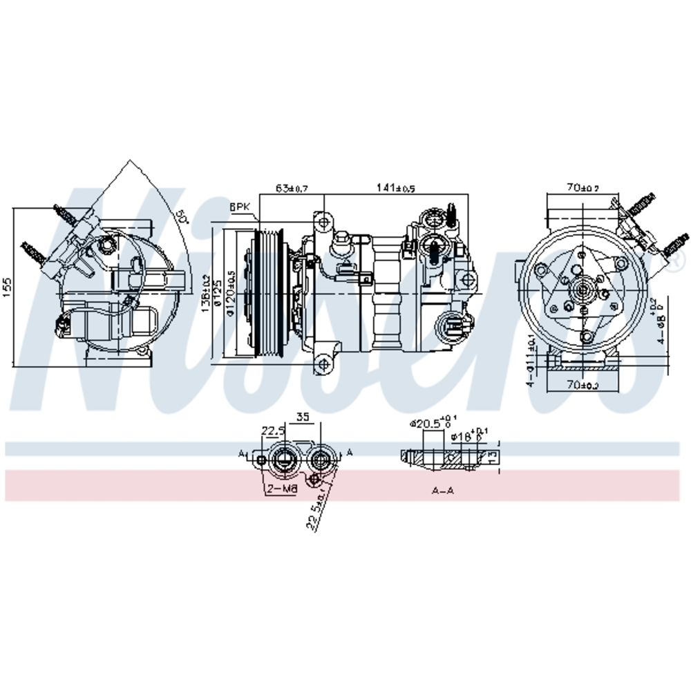 Ilmastointilaitteen kompressori 30-04724