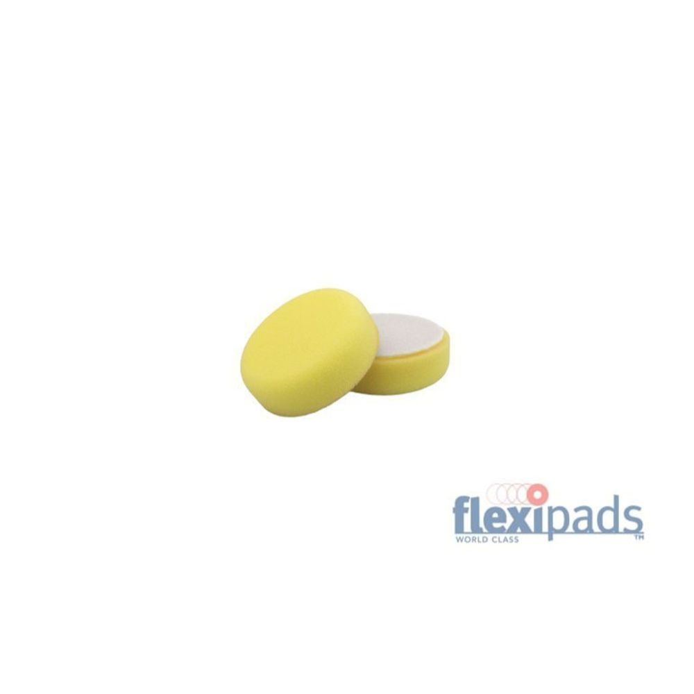 Flexipads minikiillotussieni keltainen keskikova ø80 x 25 mm