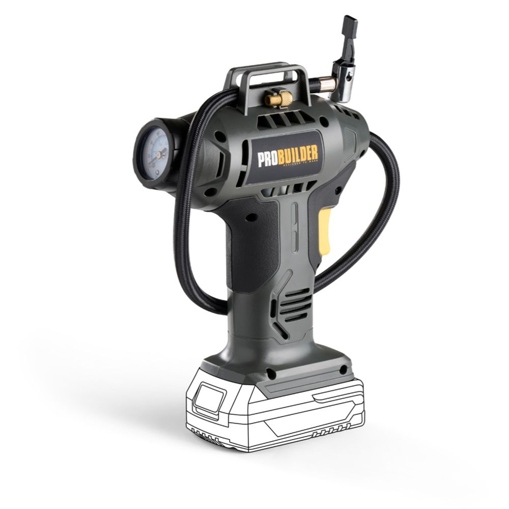 Probuilder batteridriven luftpump 18V Solo