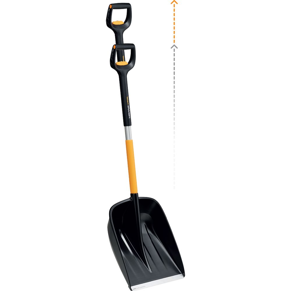 Fiskars X-series snöskyffel med teleskopskaft