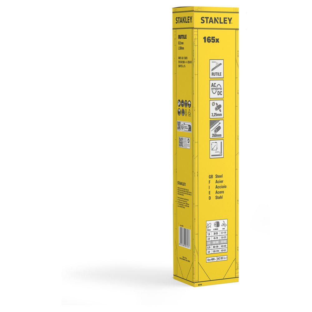 Stanley E6013 svetselektrod rutil 3,25 x 350 mm 165 st.