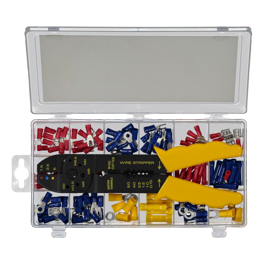 Abiko kopplingset med tång 150 delar