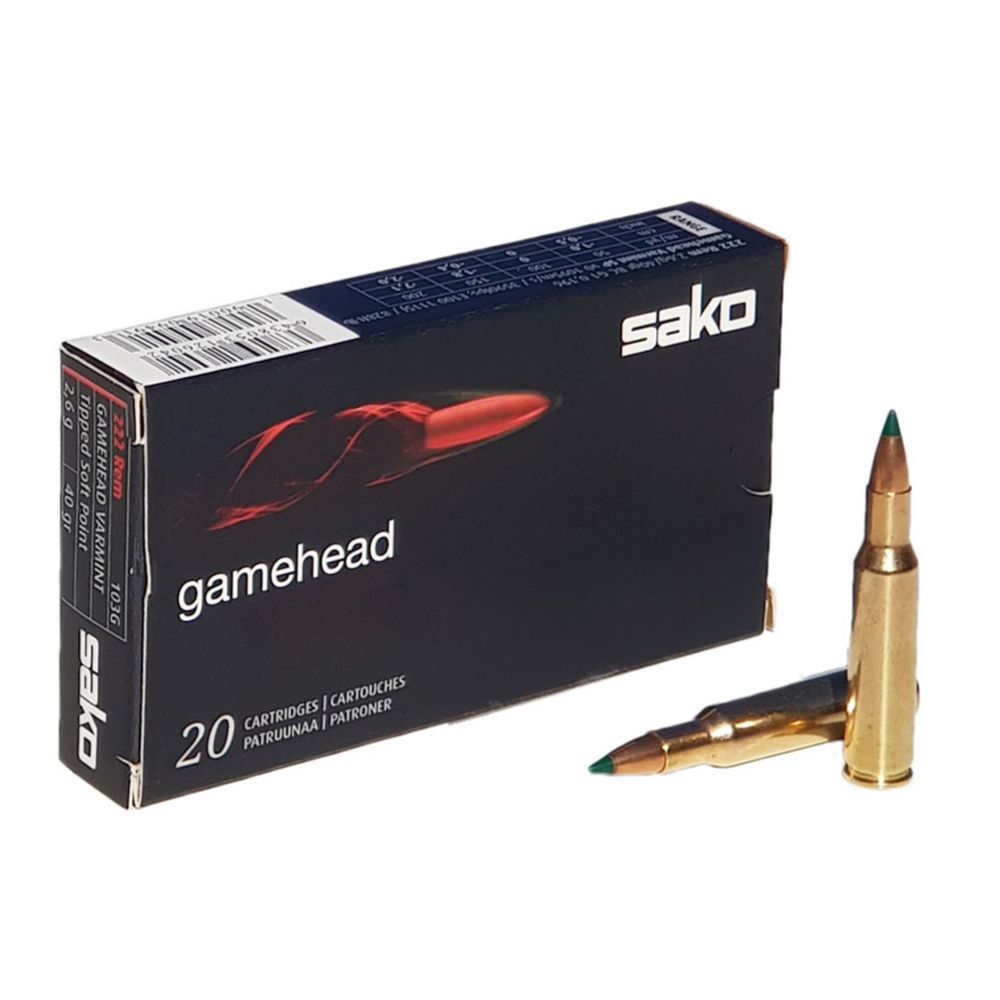 Sako Gamehead .222 Rem 3.56 g /55 gr 20 kpl