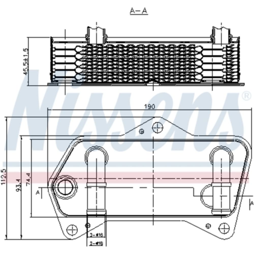 Oljekylare, automatisk transmission 30-00765