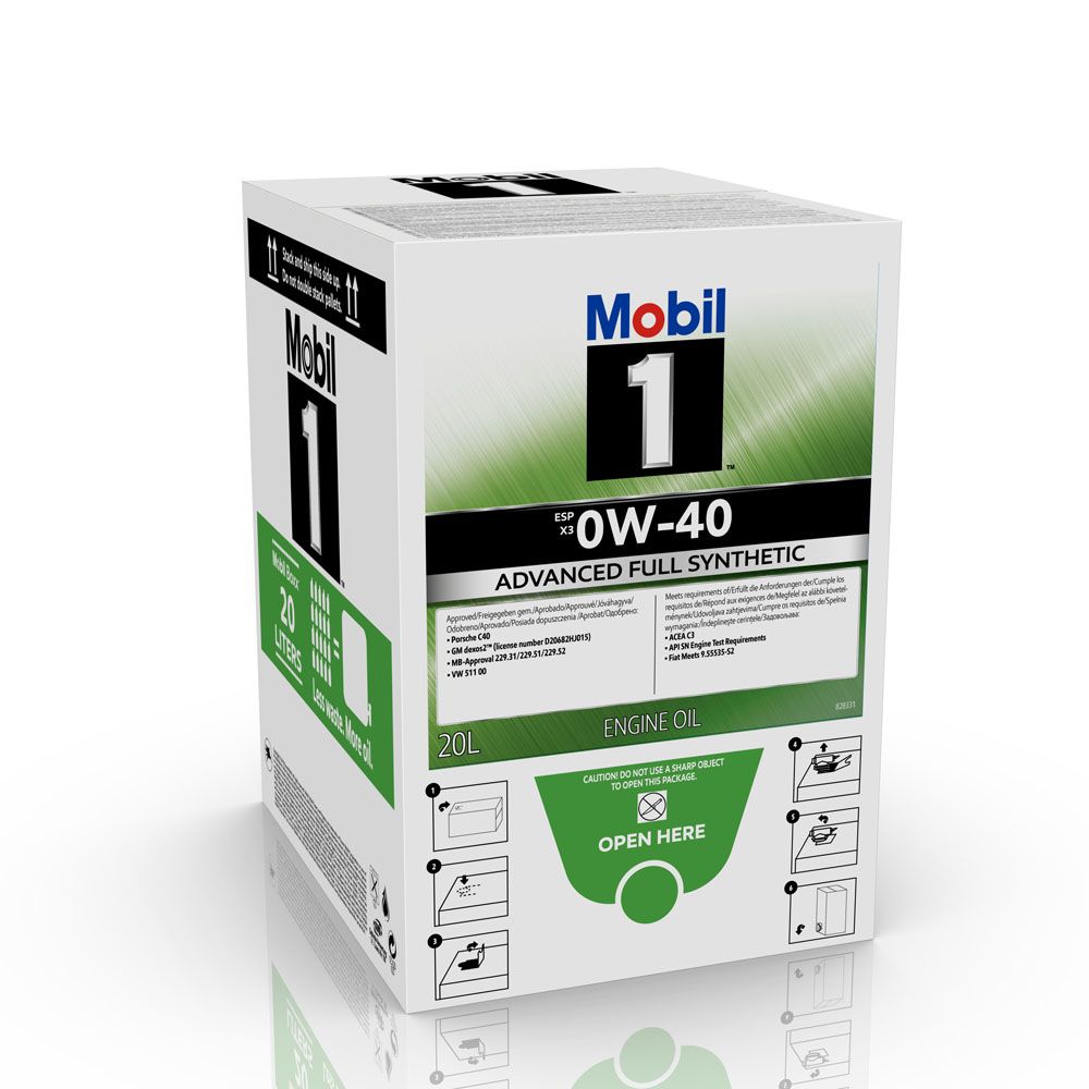 MOBIL 1 ESP x3 0W-40 - bag-in-box 20 L