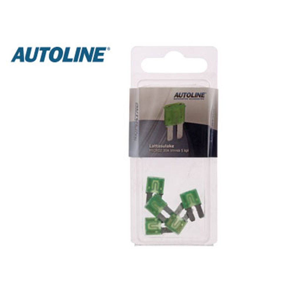 Autoline MICRO-2 flatsäkring 30 A grön 5 st.