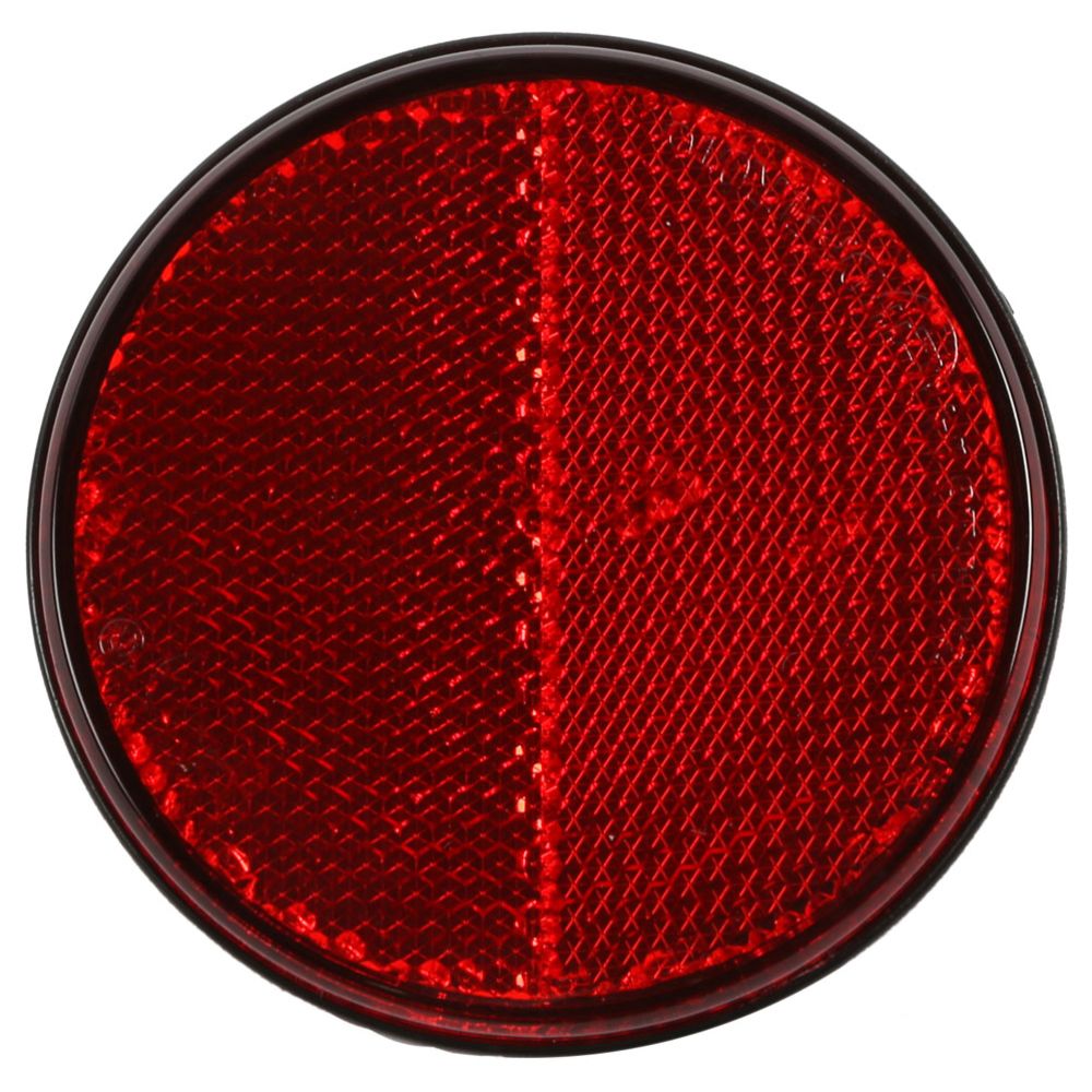 Rund reflex röd 70 mm 2 st.