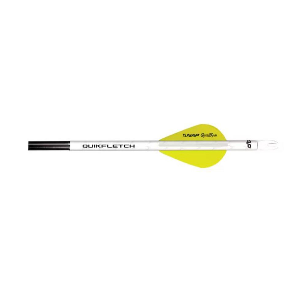NAP QUIKFLETCH® Quikspin® 2'' pikasulka 6 kpl keltainen