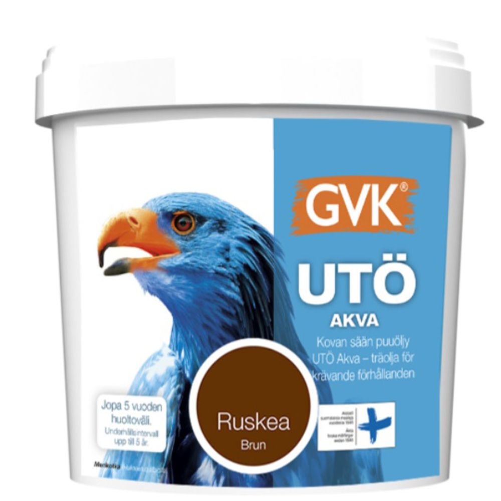 Utö Akva träolja brun 2,7 L