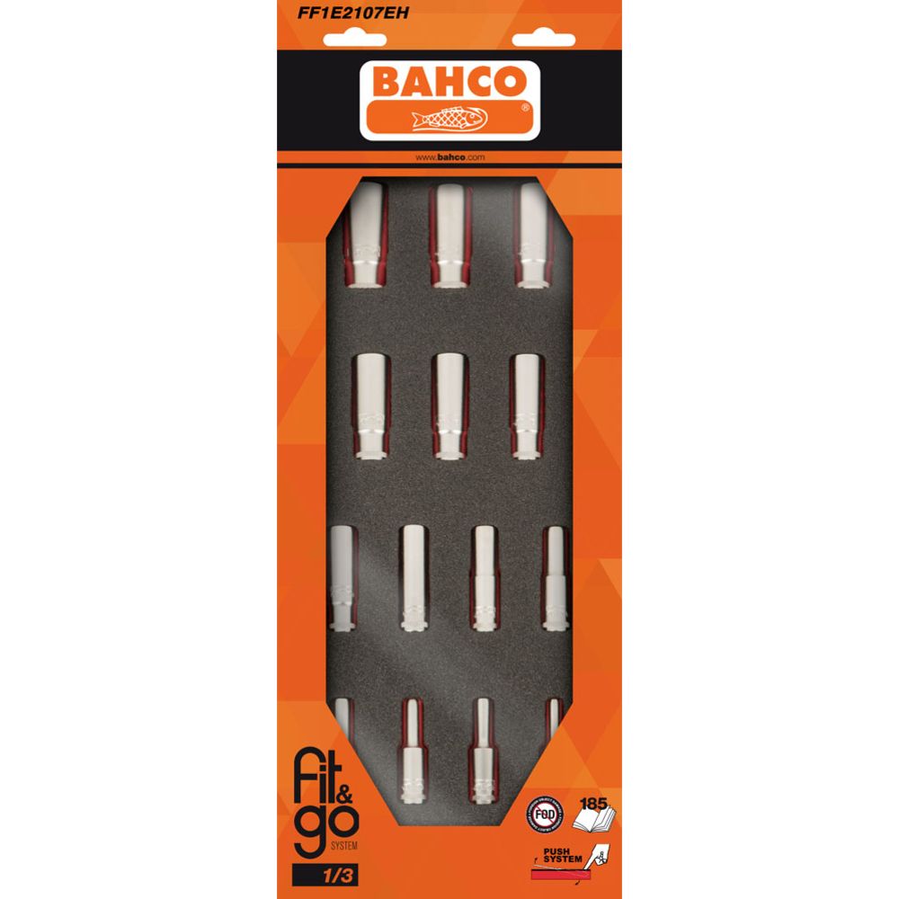 Bahco FF1E2107EH pikad padrunid tööriistakärule, 3/8"