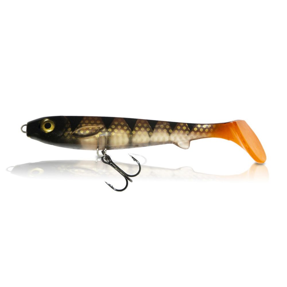 Flatnose Shad 12cm med Rigg 3 st. Transparent Perch