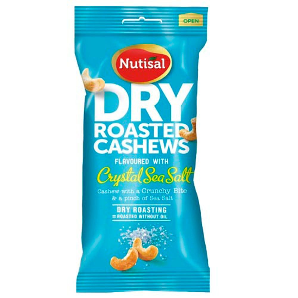 Nutisal Dry Roasted Cashews Crystal Sea Salt 60 g