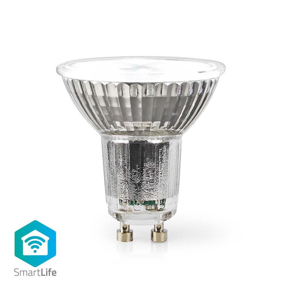 Nedis SmartLife LED-spotlight GU10 RGB-färger Wi-Fi vit
