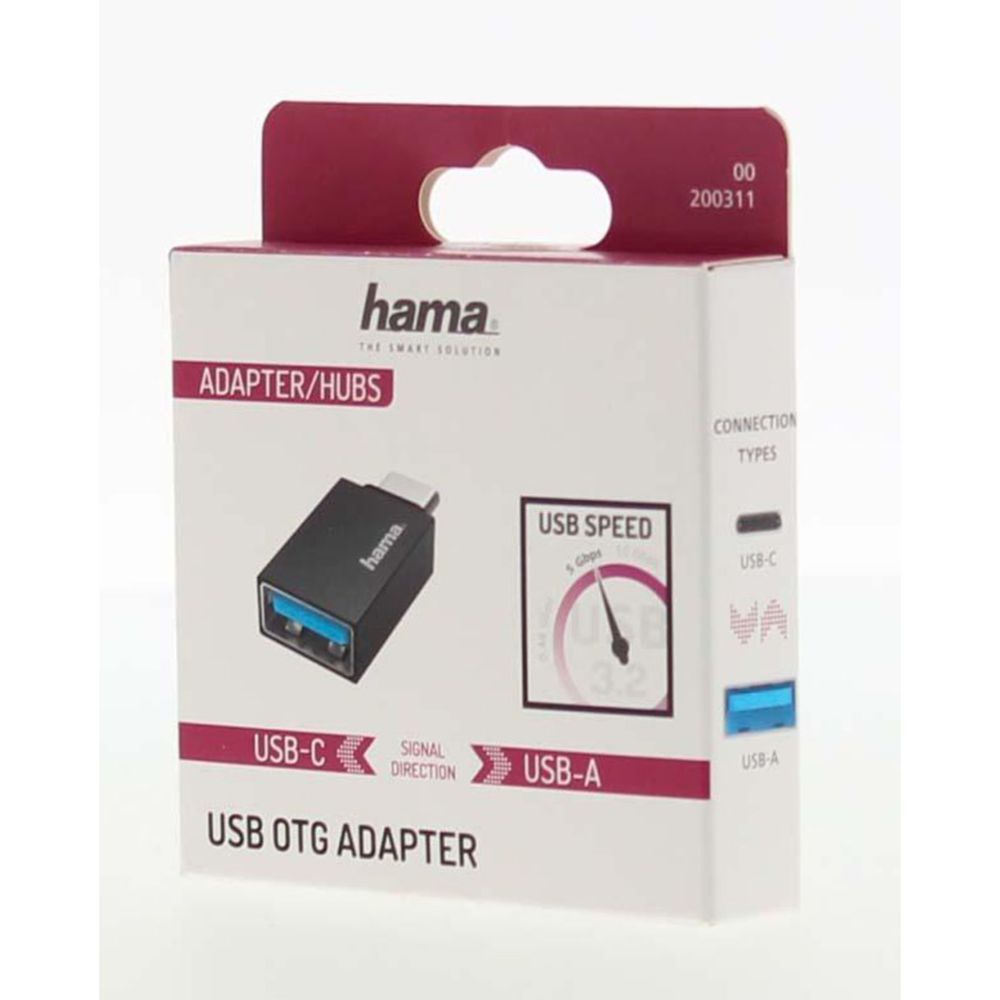 Hama USB-OTG-adapter USB-A emane - USB-C isane USB 3.2 Gen 1 5 Gbit/s