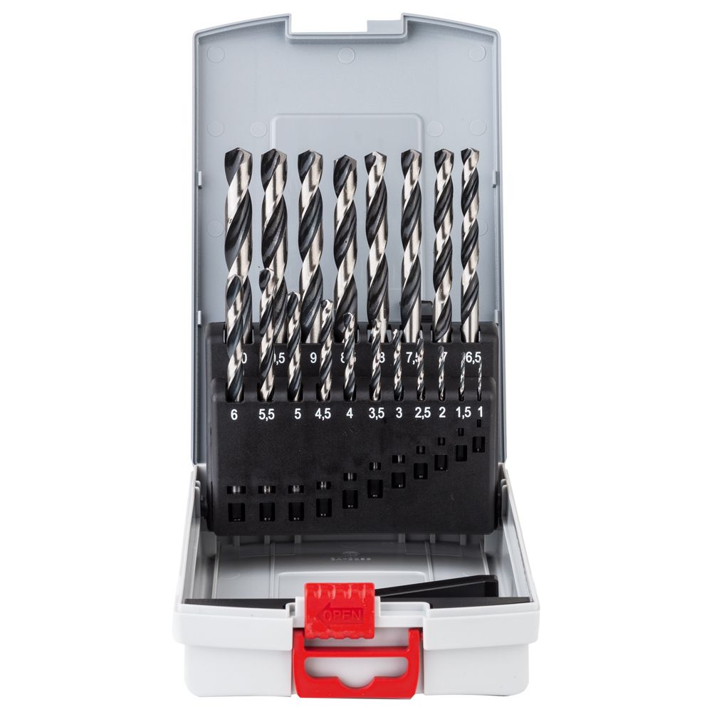 Bosch PointTeQ metallpuuride komplekt HSS-R 1-10 mm, 19 osa