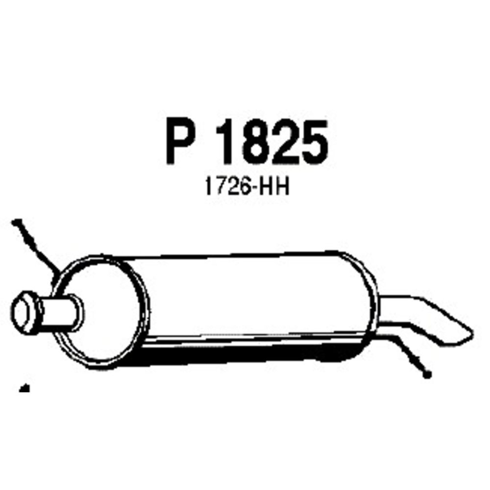 Bakre ljuddämpare 14-1757