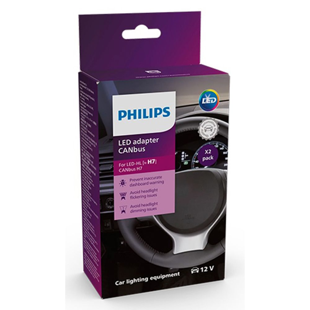 Philips LED adapter CANbus H7 12V CAN-väyläsovitinpari