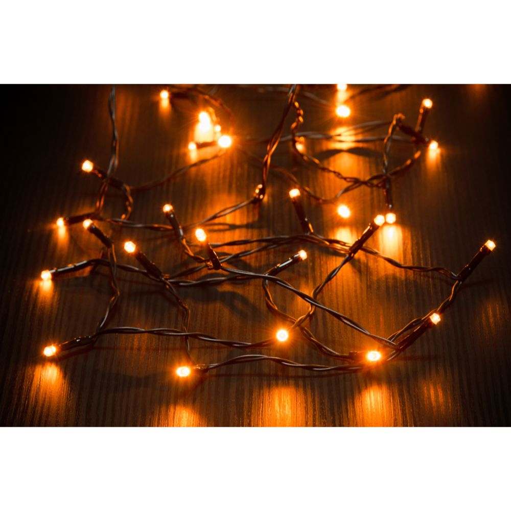 Finnlumour 120 LED-välisvalguskett, merevaigukollane