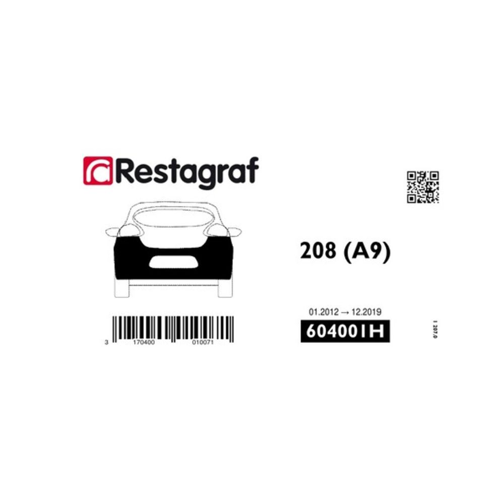 Fästsats Peugeot bakre stötfångare 604001H 14 delar