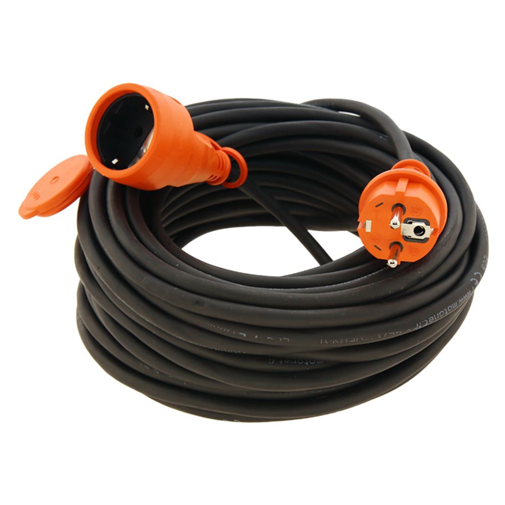 Airam 1-osaline pikendusjuhe, kummikaabel, 20 m, 3 x 1,5 mm², IP44