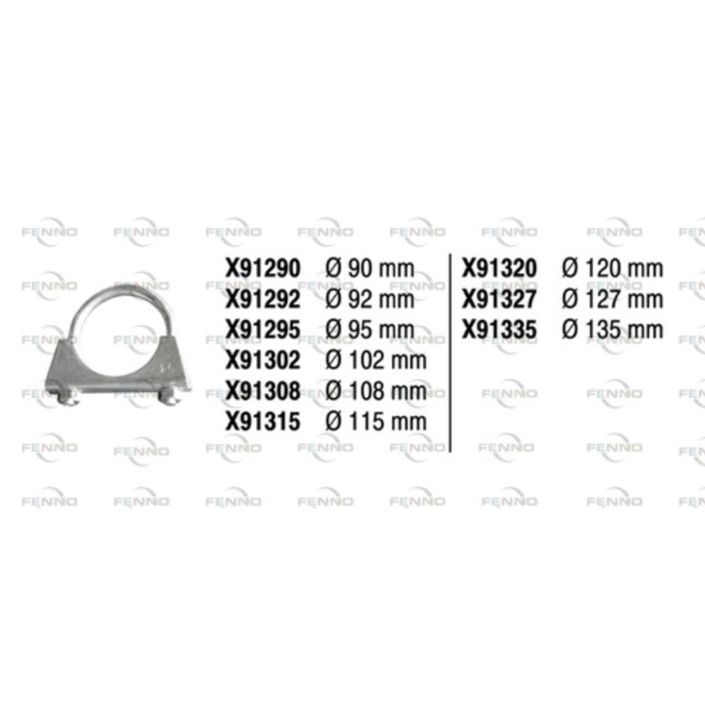 Pakoputkenkiristin ø135 mm