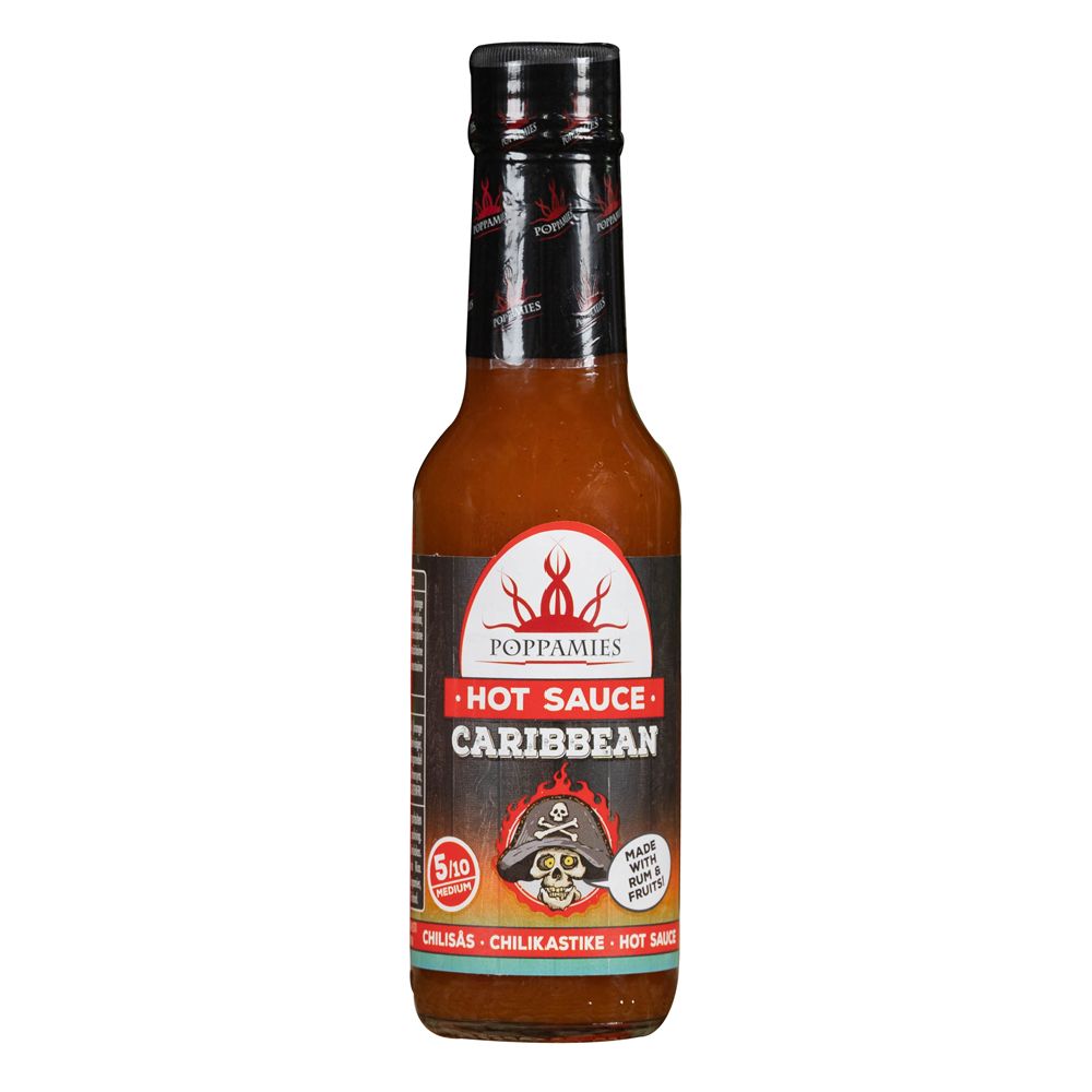 Poppamies Hot Sauce Caribbean tšillikaste, 150 ml